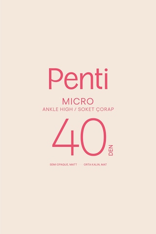 Penti Micro 40 Soket Çorap