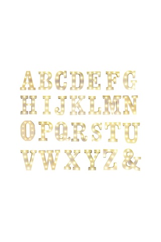 Novahub Alfabe Led Işık Tabela Ayaklı Harfli Tabela Ampullü Gece Lambası Doğum Günü Noel Düğün Ev Partisi Bar Dekoru Diğer