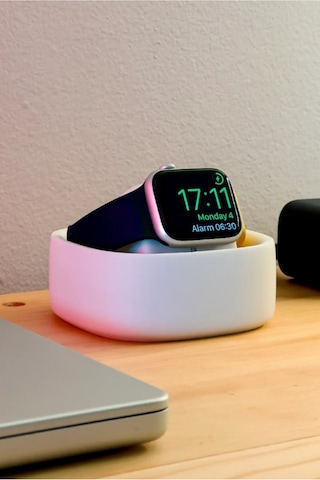 Apple Uyumlu Watch  Koruyucu Şarj Kutusu Ve Gece Modu Standı - Akıllı Saat Tutucu - Tüm Seri Kayış