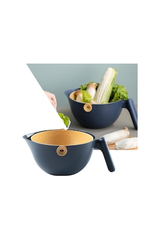 Suntek Plastik Sebze Meyve Pirinç Yıkama Drenaj Süzgeç Kevgir