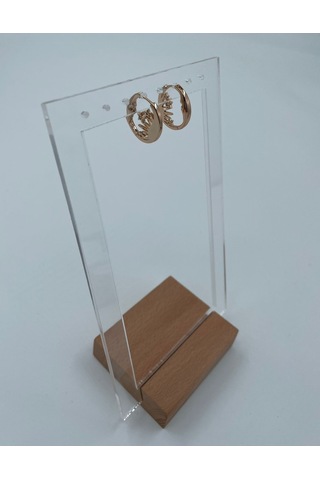 Xbaby İnsan Yüzü Şekilli Yıldızlı Çelik Gold Küpe Gold