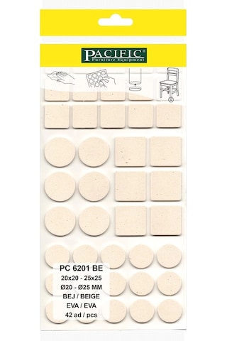 Pacıfıc Bej Yapışkanlı Karma Eva 20x20, 25x25 - Ø 20mm,ø 25mm