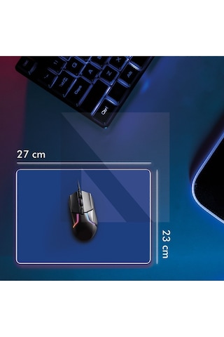 MP05 - 27x23 Medium Mavi Gaming Mousepad Ev, Ofis, Oyun
