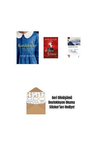 Kardelenler + 4 Gün 3 Gece + Veda Midi Boy + Okuma Sticker'ları