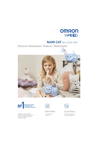 Omron Nami Cat, Çocuklara Uygun Sevimli Nebulizatör NE-C303K-KDE