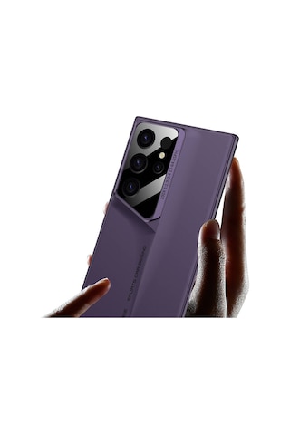 Galaxy Uyumlu S23 Ultra Kılıf Ultra İnce Kamera Korumalı Sert Rubber Procase Kılıf