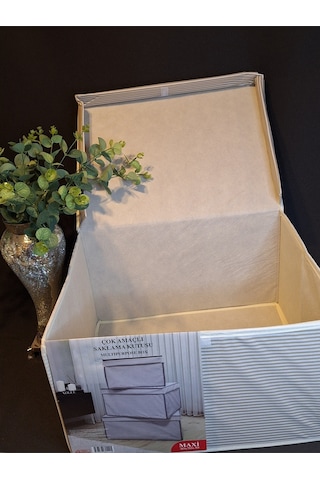 Çok Amaçlı Saklama Kutusu Maxi 40 X 50 X 30 Cm Krem