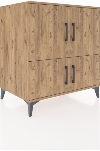 Kronos Şifonyer 3 Raflı 4 Kapaklı 88x59x96 Çam-çam Çam