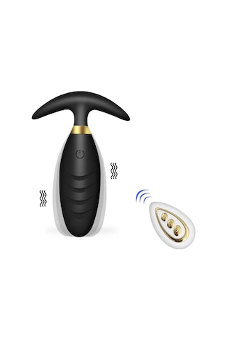 Carmine Wireless Kumandalı Su Geçirmez Giyilebilir Titreşimli Anal Vibratör Plug Kırmızı