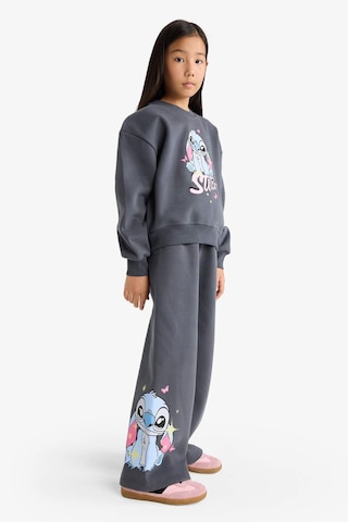 Defacto Kız Çocuk Disney Lilo & Stitch 2li Takım Sweatshirt Eşofman Altı G1020a825wnar31 Antrasit