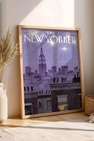 The New Yorker Çerçeveli Tablo July 5 1999 - Çatı Katı Havai Fişekler Tablosu