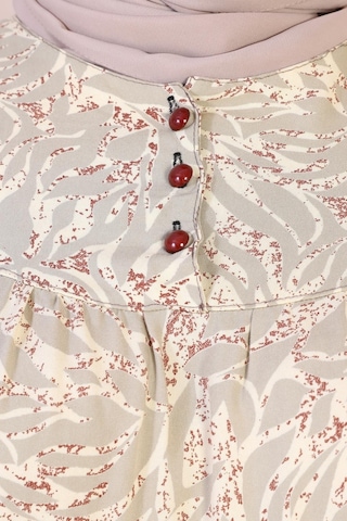 Uzun Anne Giyim Buyuk Beden Kadin Tesettur Elbise 001