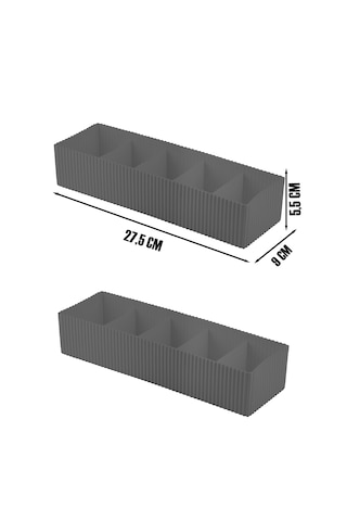 Porsima Org-16 Çekmece Içi 2li Düzenleyici Organizer Set Antrasit