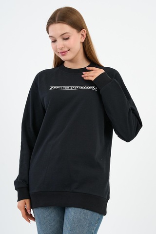 Alexander Gardi Baskılı Regular Fit Sweatshirt Unx-731-00-wn Siyah