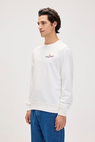 Bad Bear Splashy Erkek Baskılı Sweatshirt - Beyaz