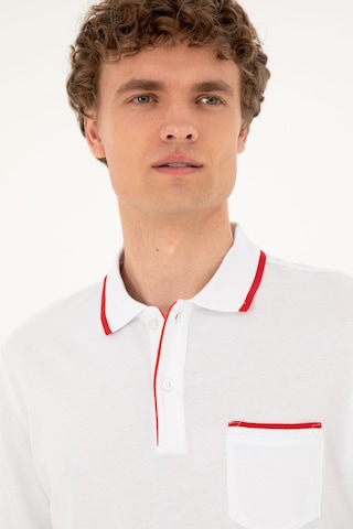 U.S. Polo Assn. Erkek Regular Fit Polo Yaka Beyaz Tişört 50287108-VR013