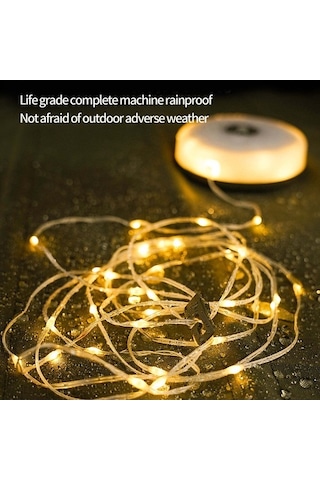 Dancemonkey Pc+abs Malzeme İle Yapılmış, 1800mah Bataryalı, Micro-şarjlı, 200 Lümen Led Kamp Lambası Beyaz Beyaz