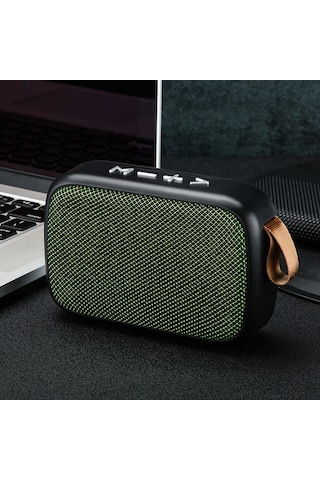 Kosona Yeşil Taşınabilir Bluetooth Hoparlör - Hıfı Ses Kalitesi, Usb/tf Kart Desteği, Fm Radyo, 10m Bluetooth Aralığı