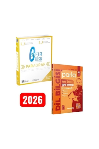 Paragraf Sıfır Risk Soru Bankası 345 2026 Tyt - Kpss Taktiklerle Dil Bilgisi Çözümlü Soru Bankası
