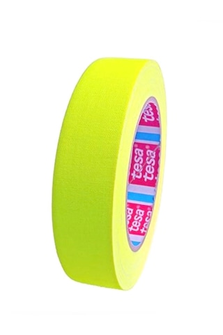Sarı Neon Bez Bant 19mmx25mt Tesa 4671 Sahne Kamera Bandı Gaffer