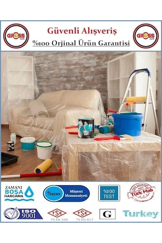 Hışır Boya Koruyucu Örtü - Hışır Eşya Koruyucu Naylon - İnce - 50