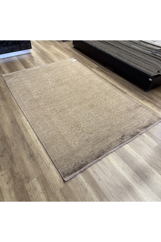 Hoom Rugs Overdye Ovr08 Krem Bronz Doğal Bambu & Viskon Modern Salon Halısı Krem
