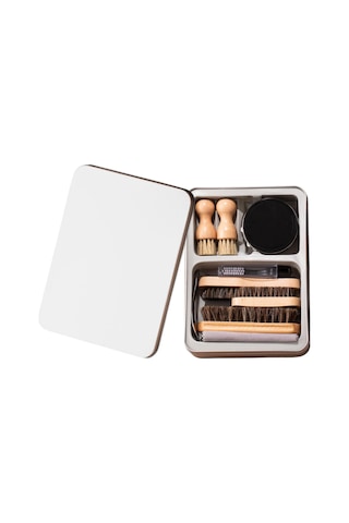 Homyl Dericilik Için Ayakkabı Bakımı Ve Lehçe Kiti Metal Siyah