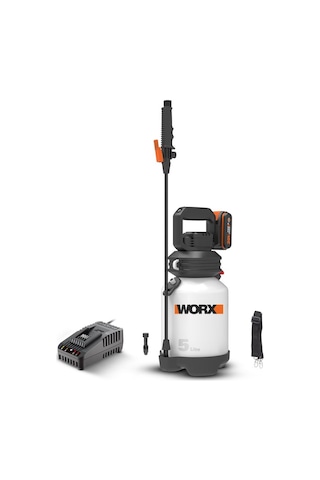 Worx WG829E 20V 2.0Ah Li-Ion Omuz Askılı Basınçlı Ilaçlama Pompası 5 L