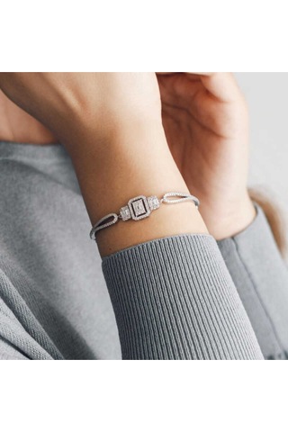 Casera's Gümüş Baget Kadın Bileklik Csr2183077 Gümüş