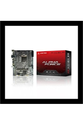 Arktek Alpha Force, Ak-h510m Eg Vs, 2xddr4, 2x M.2, 2x Hdmı, Dp, 10-11.nesil, Lga1200 Soket, Anakart