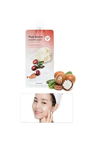 Besleyici Shea Yağı Uyku Maskesi Pure Source Pocket Pack Shea Butter