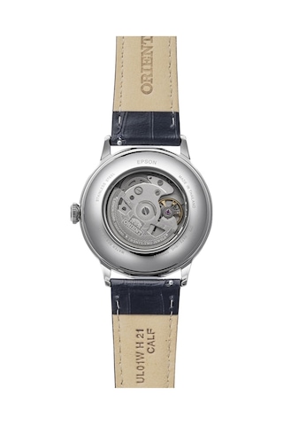Orient Ra-ac0031s30b Otomatik Deri Siyah Beyaz Kadran 41 Mm Erkek Kol Saati Gri