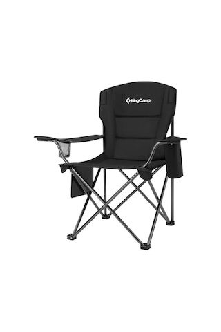 Kingcamp Lotus Xl Cool Ice Ultra Konforlu & Takviyeli Kamp Sandalyesi Black Siyah