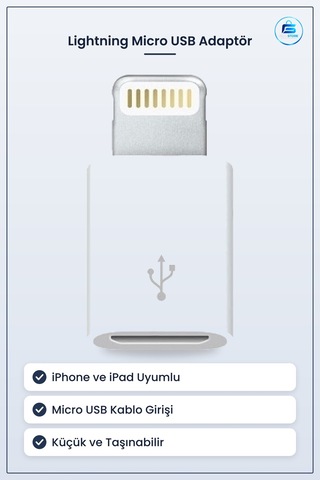 Micro Usb Lightning Dönüştürücü Adaptör Apple iPhone Apple iPad Uyumlu Otg Aparatı B