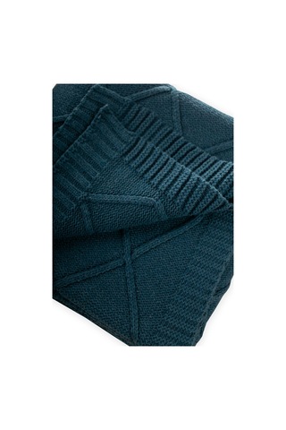 Triko Battaniye 80x100 CM Petrol Petrol Mavi