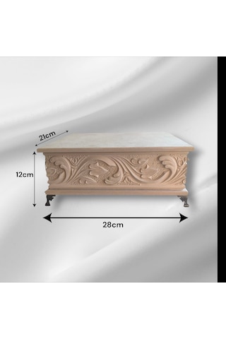 Ahşap- Ham Mdf-takı-aksesuar-çok Amaçlı- Dikdörtgen Kutu