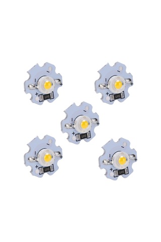 Springsun 25 Adet 5v 1w Islak Beyaz Led Işık İçi, Aluminyum Tabanlı, Parlak, Uzun Ömürlü, El Feneri/spot Için Dıy Uyumlu Axd-1w-5v Beyaz