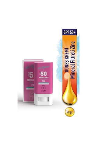 Eda Taşpınar Mineral Filtreli Pink Zinc Stick Güneş Kremi SPF50+ 20 G