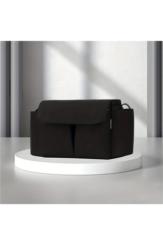 Jialan Arabası Organizatör Çanta Mumya Büyük Kapasiteli Seyahat Siyah