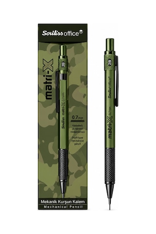 Matri-x Versatil Kalem 0.7 Mm Haki Şeffaf Ambalaj Yeşil