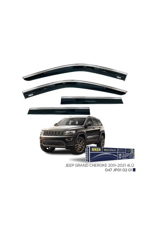 Jeep Grand Cheroke 2011-2021 - Kromlu Cam Rüzgarlığı 4lü Parça