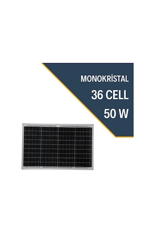 Lexron Lxr-50 W - 50 W Monokristal Solar Güneş Enerji Paneli