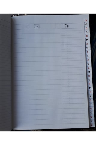 Telefon Fihristi 14x20 Cm Her Harf Ayrı 28 Harf Her Harf 2 Yp