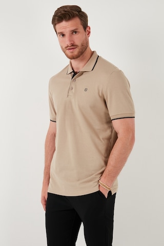Buratti % 100 Pamuk Düğmeli Regular Fit Erkek Polo Yaka T Shirt 5902118 Vizon