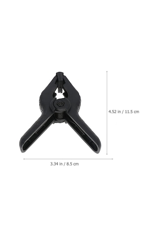 4.5 Inç-11.5 Cm 6 Adet Fon Mandalı -Clamp - Fon Perde Tutucu