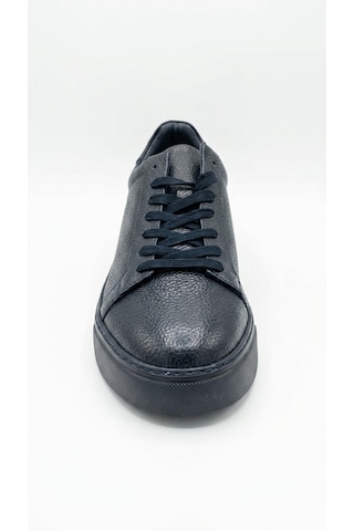 Lacivert Hakiki Deri Sneaker Ayakkabı 632.2501
