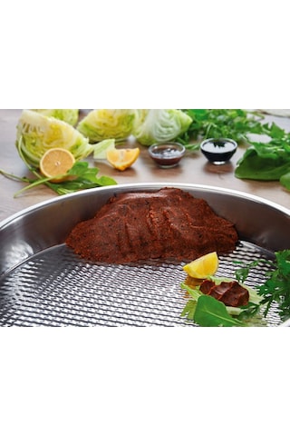 Çiğ Köfte Tepsisi Ve Leğeni 3'lü Set, 39-42-44 Cm Gri
