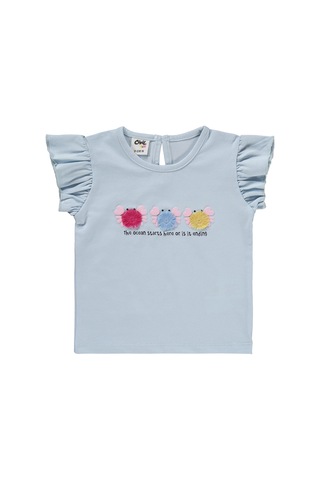 Civil Baby Renkli Nakışlar 6-18 Ay Takım - Mavi