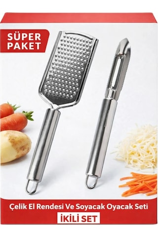 Çelik El Rendesi Ve Soyacak Oyacak Seti-süper Paket Ikili Set Beyaz Diğer