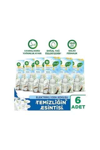 Air Wick Elektrikli Oda Kokusu Yedek Şişe Temizliğin Esintisi X 6 Temizliğin Esintisi